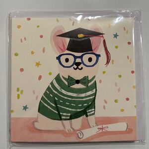 Up With Paper Dog Graduate Pop Up‎ Greeting Card Graduation Congrats